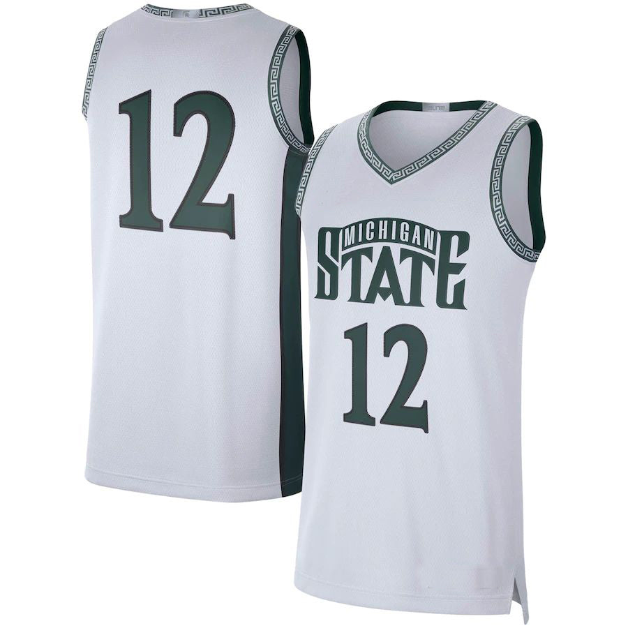 #21 M.State Spartans Limited Retro Basketball Jersey White Stitched American College Jerseys