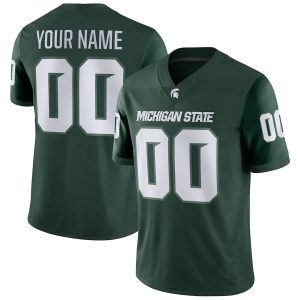 Custom M.State Spartans Game Custom Jersey Green Football Jersey American Stitched College Jerseys