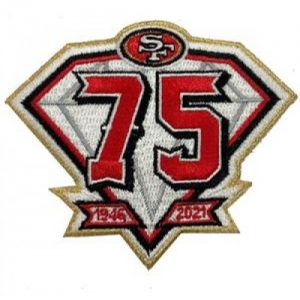 Football SAN FRANCISCO 49ers 75th Anniversary logo...