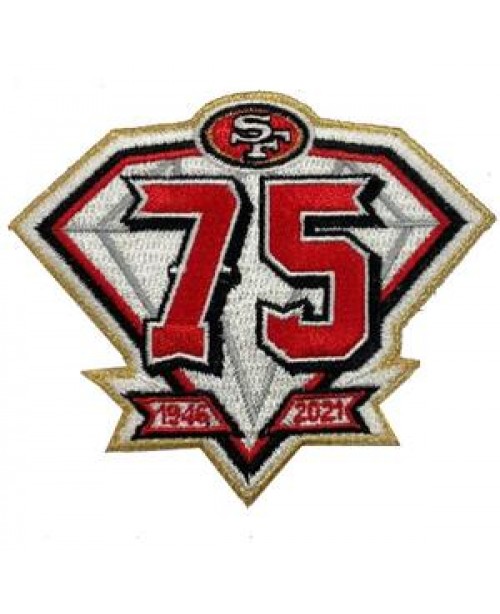 Football SAN FRANCISCO 49ers 75th Anniversary logo...