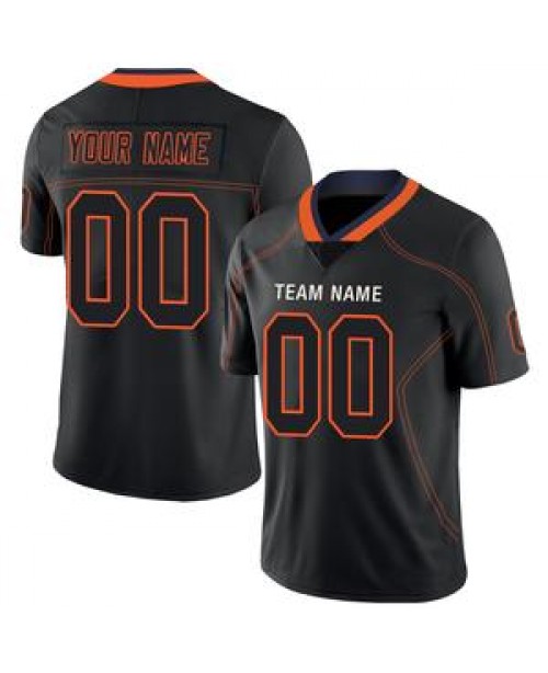 Custom Chicago Bears Stitched American Football Je...