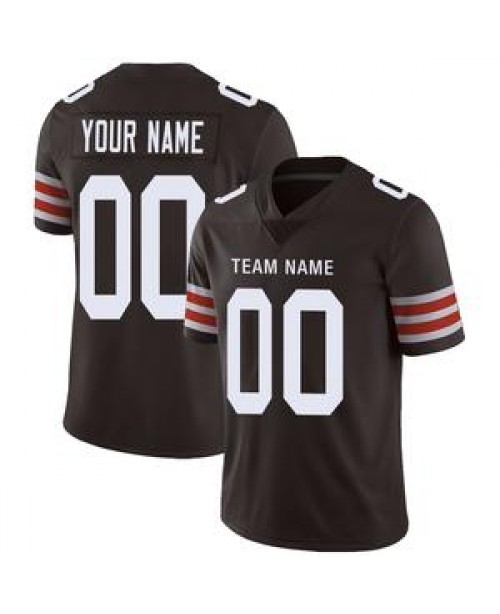 Custom Cleveland Browns Stitched American Football...