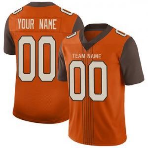 Custom Cleveland Browns Stitched American Football...