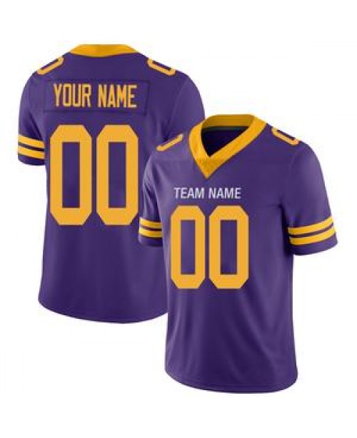 Custom Minnesota Vikings Stitched American Footbal...