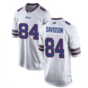 B.Bills #84 Zach Davidson WHITE Game Jersey American Stitched Football Jerseys
