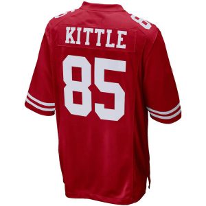 SF.49ers #85 George Kittle  Jersey Red Stitched Name And Number Football Jerseys