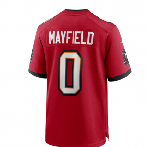 TB.Buccaneers #0 Baker Mayfield Game Jersey - Red Stitched American Football Jerseys