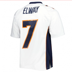 D.Broncos #7 John Elway Mitchell & Ness 1998 Legacy Replica Jersey - White Stitched American Football Jerseys