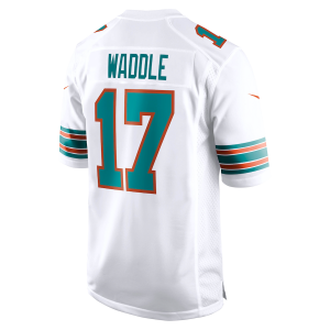 M.Dolphins #17 Jaylen Waddle White Game Jersey Stitched American Football Jerseys