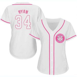 Baseball Jersey Houston Astros #34 Nolan Ryan White Fashion Stitched Jerseys